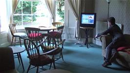 The TV room at Stratford-Upon-Avon Youth Hostel